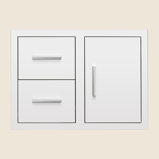 30" 2-Drawer & Access Door Combo