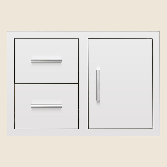33" 2-Drawer & Access Door Combo