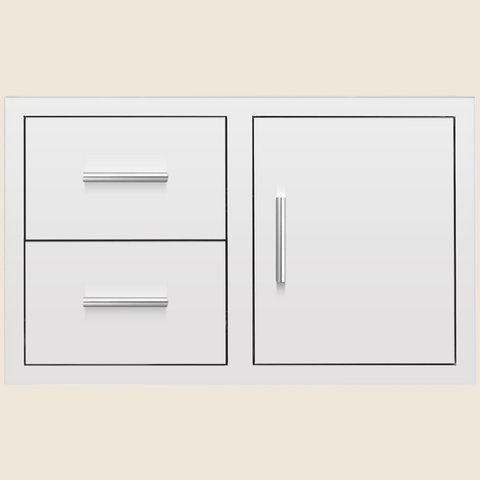 36" 2-Drawer & Access Door Combo