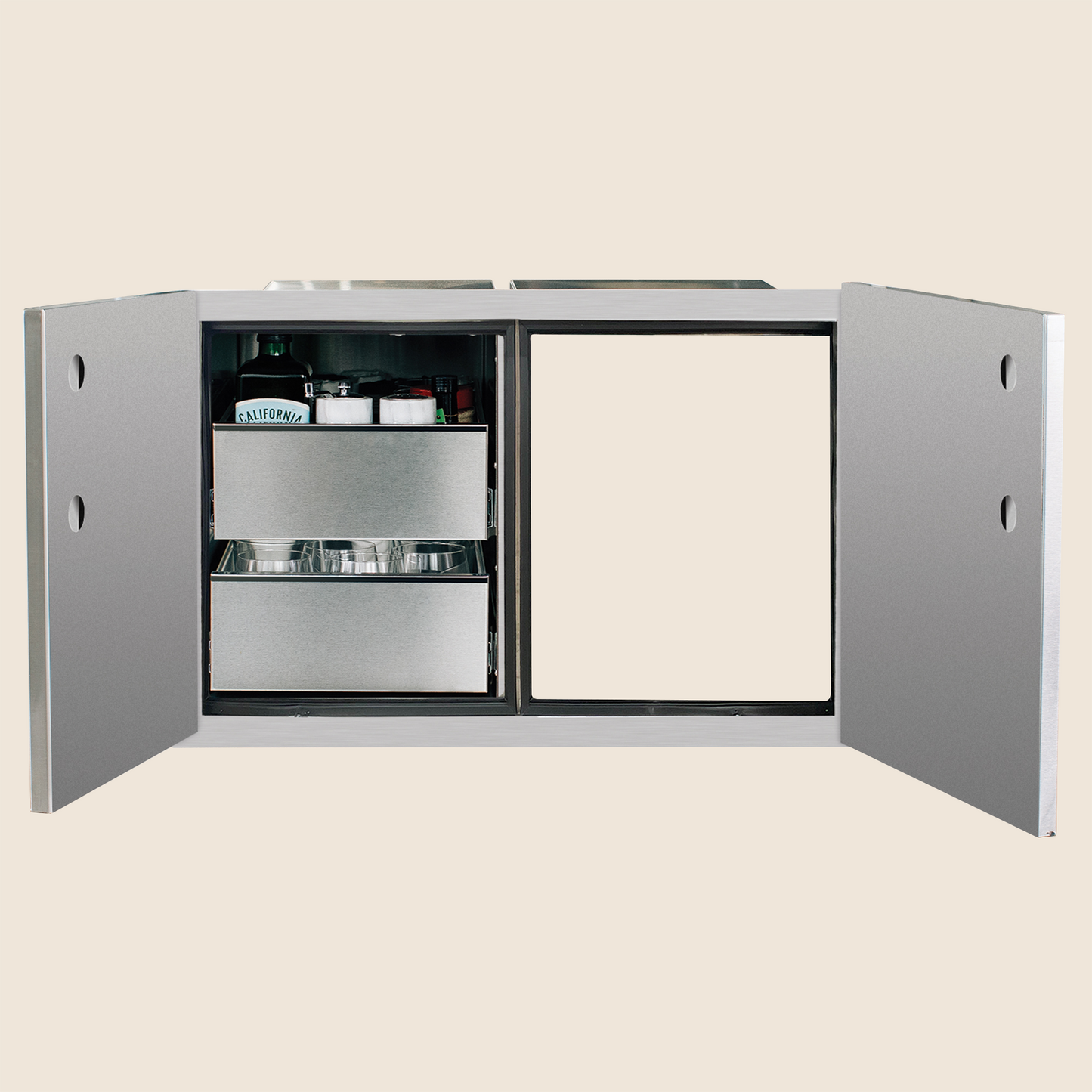 36" 2-Drawer Dry Storage Pantry & Access Door Combo