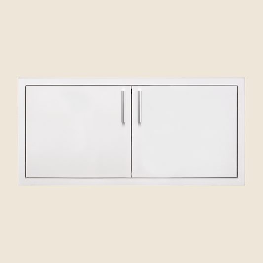 36" 2-Drawer Dry Storage Pantry & Enclosed Cabinet Combo