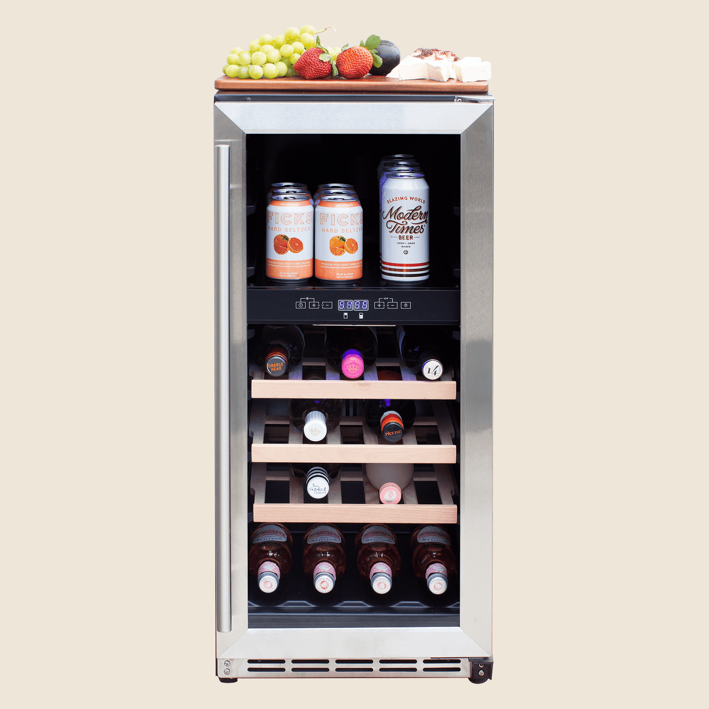 15″ 3.2 Cu. Outdoor Rated Dual Zone Wine Cooler