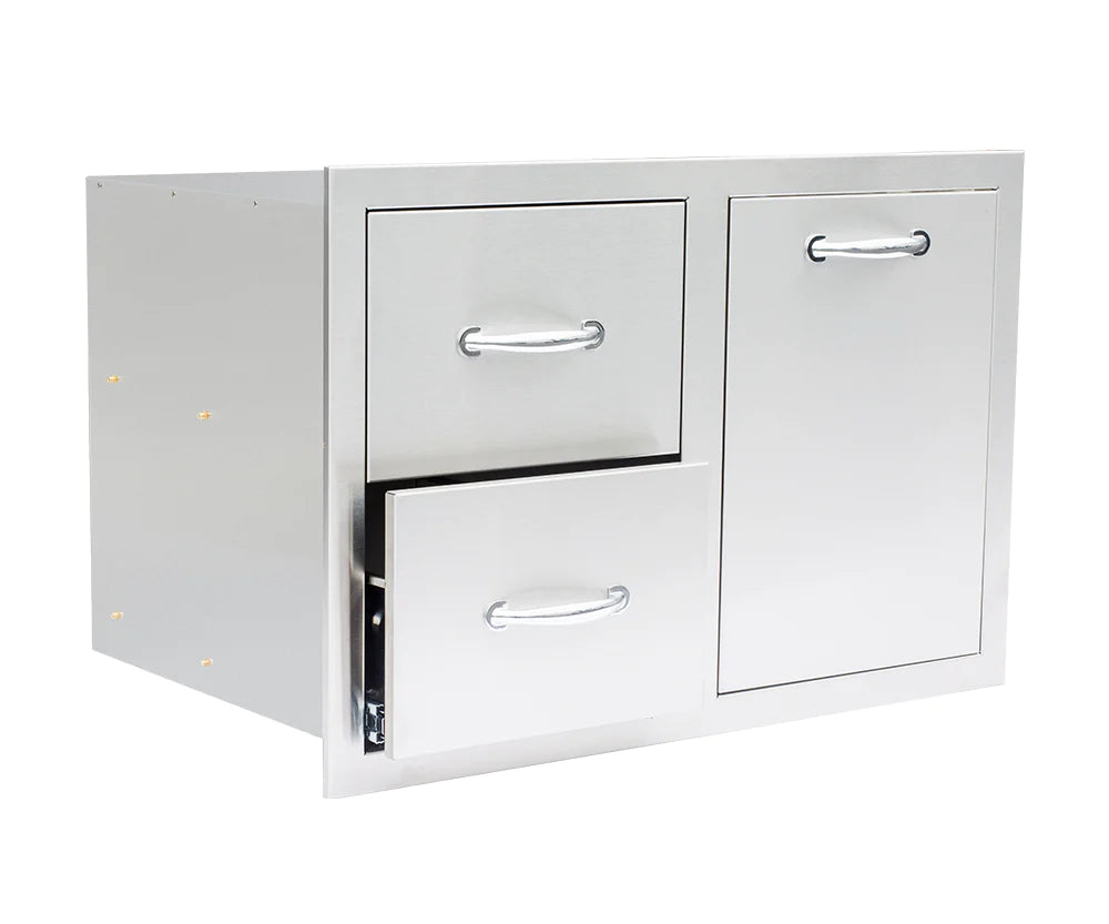 33" 2-Drawer & LP Tank Pullout Drawer Combo