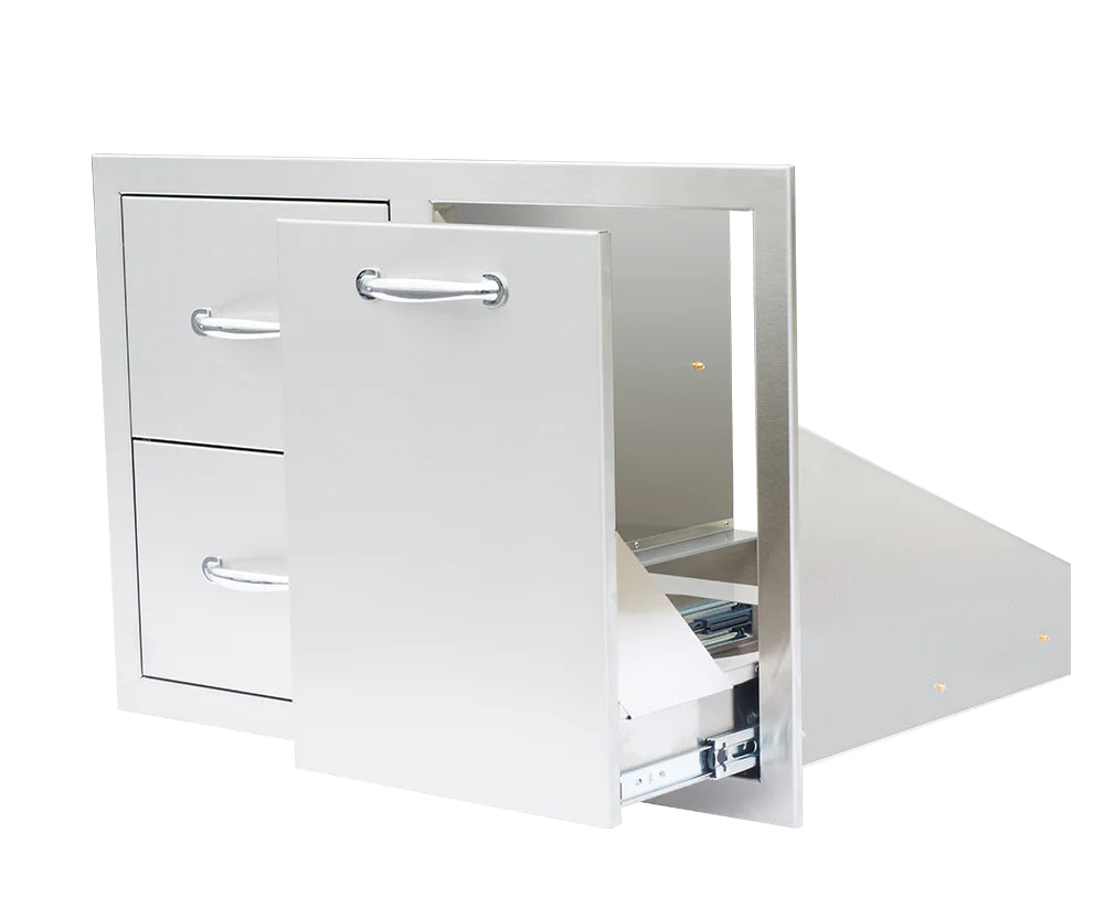 33" 2-Drawer & LP Tank Pullout Drawer Combo