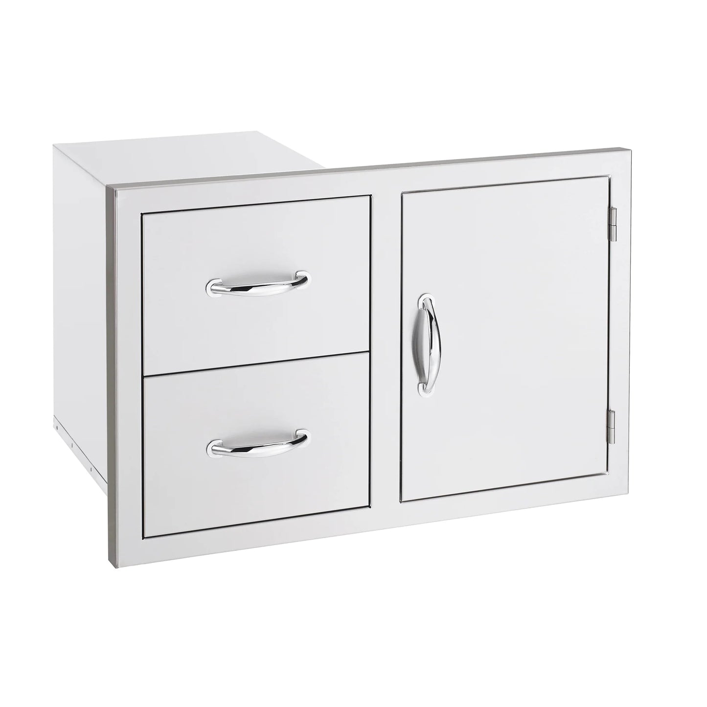 33" 2-Drawer & Access Door Combo w/ Masonry Frame Return