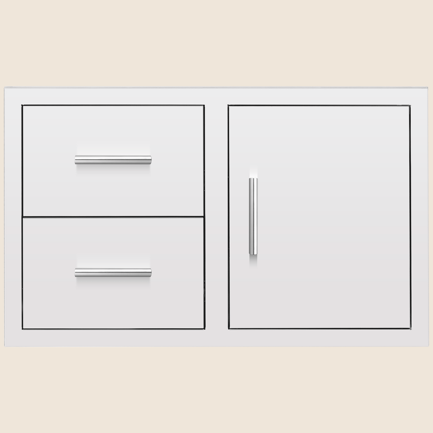 36" 2-Drawer & Access Door Combo