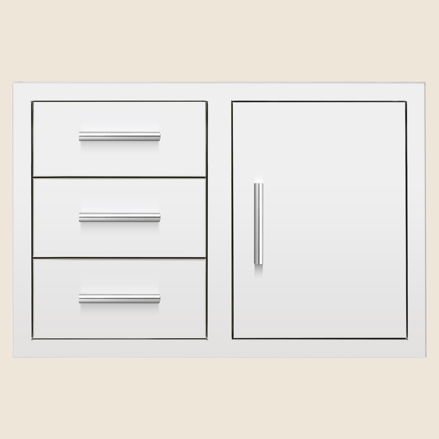 33" 3-Drawer & Access Door Combo