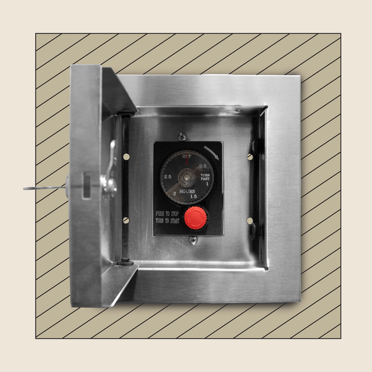 Locking Cabinet to house ESTOP1-0H Timer