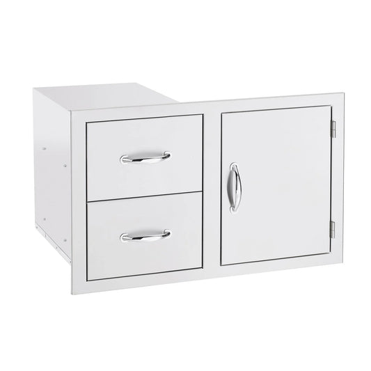 42" 2-Drawer & Access Door Combo