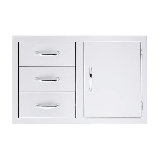 33" 3-Drawer & Access Door Combo