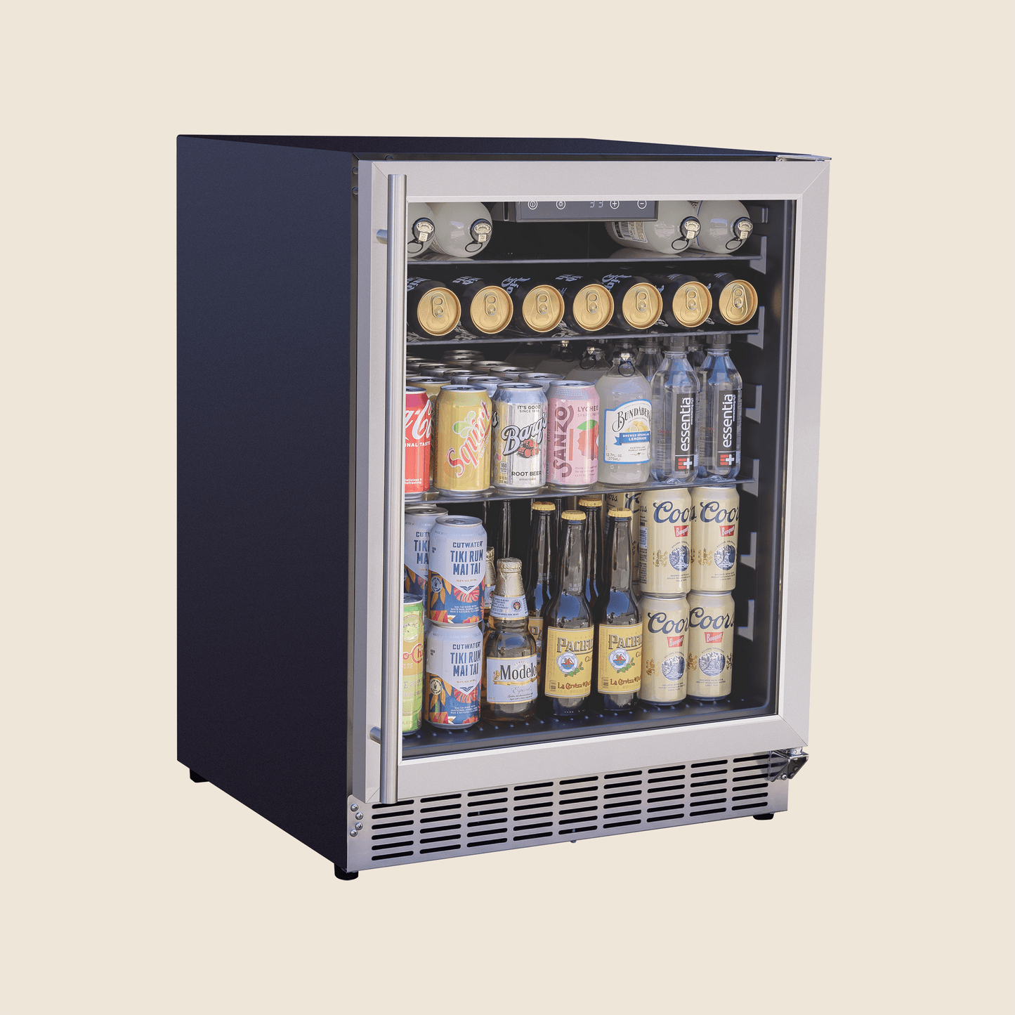 24″ 5 Cu. Outdoor Rated Refrigerator w/ Glass Door