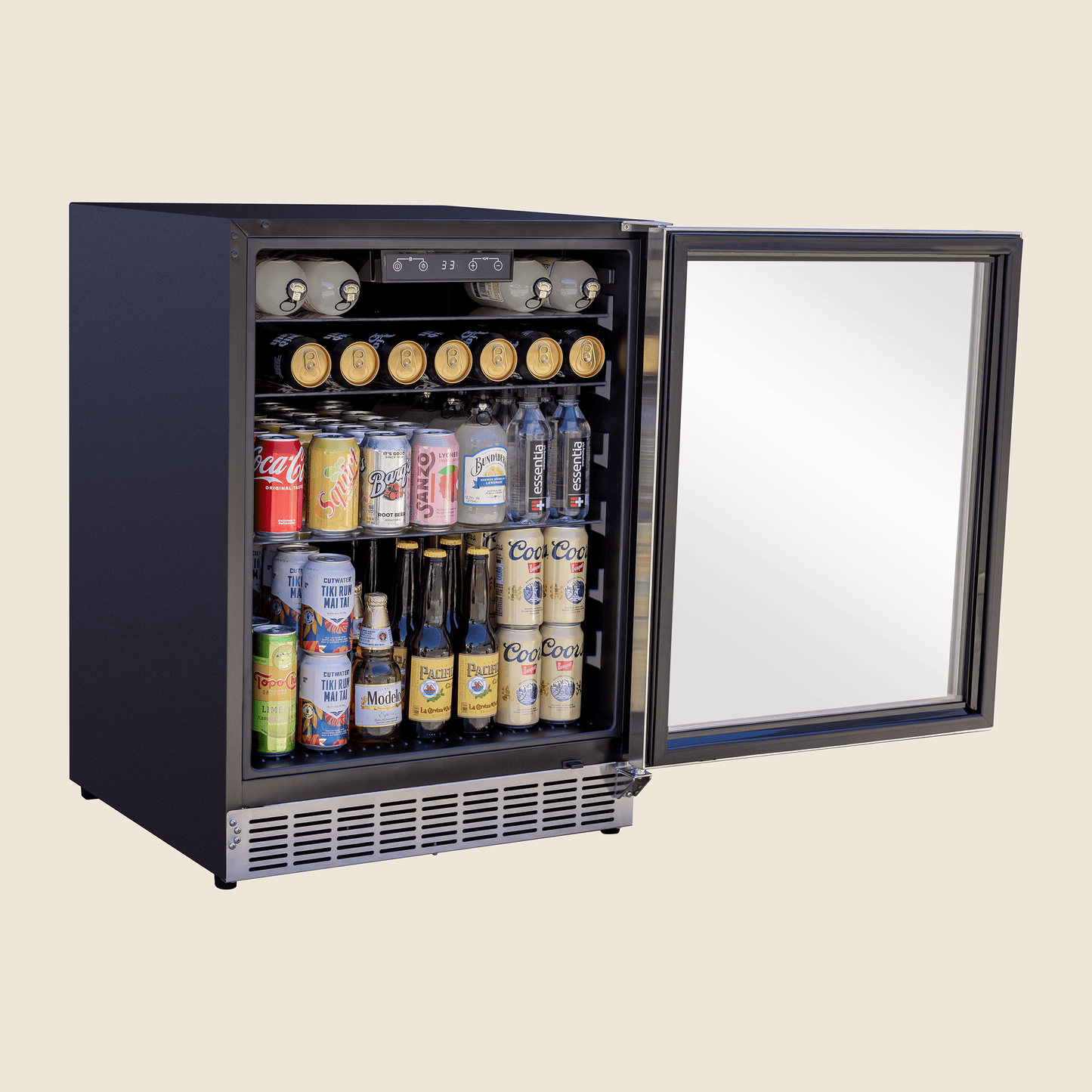 24″ 5 Cu. Outdoor Rated Refrigerator w/ Glass Door