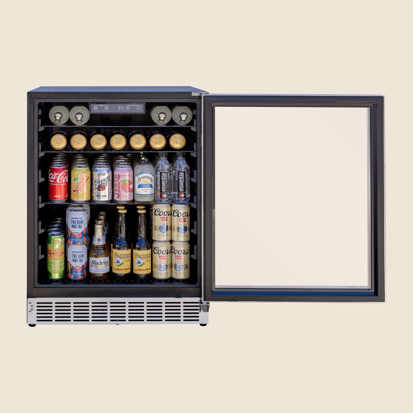 24″ 5 Cu. Outdoor Rated Refrigerator w/ Glass Door